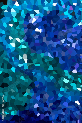 Abstract Blue Purple Green Turquoise geometric texture for background