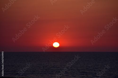 Fototapeta Naklejka Na Ścianę i Meble -  Sunset over the Sea of Japan