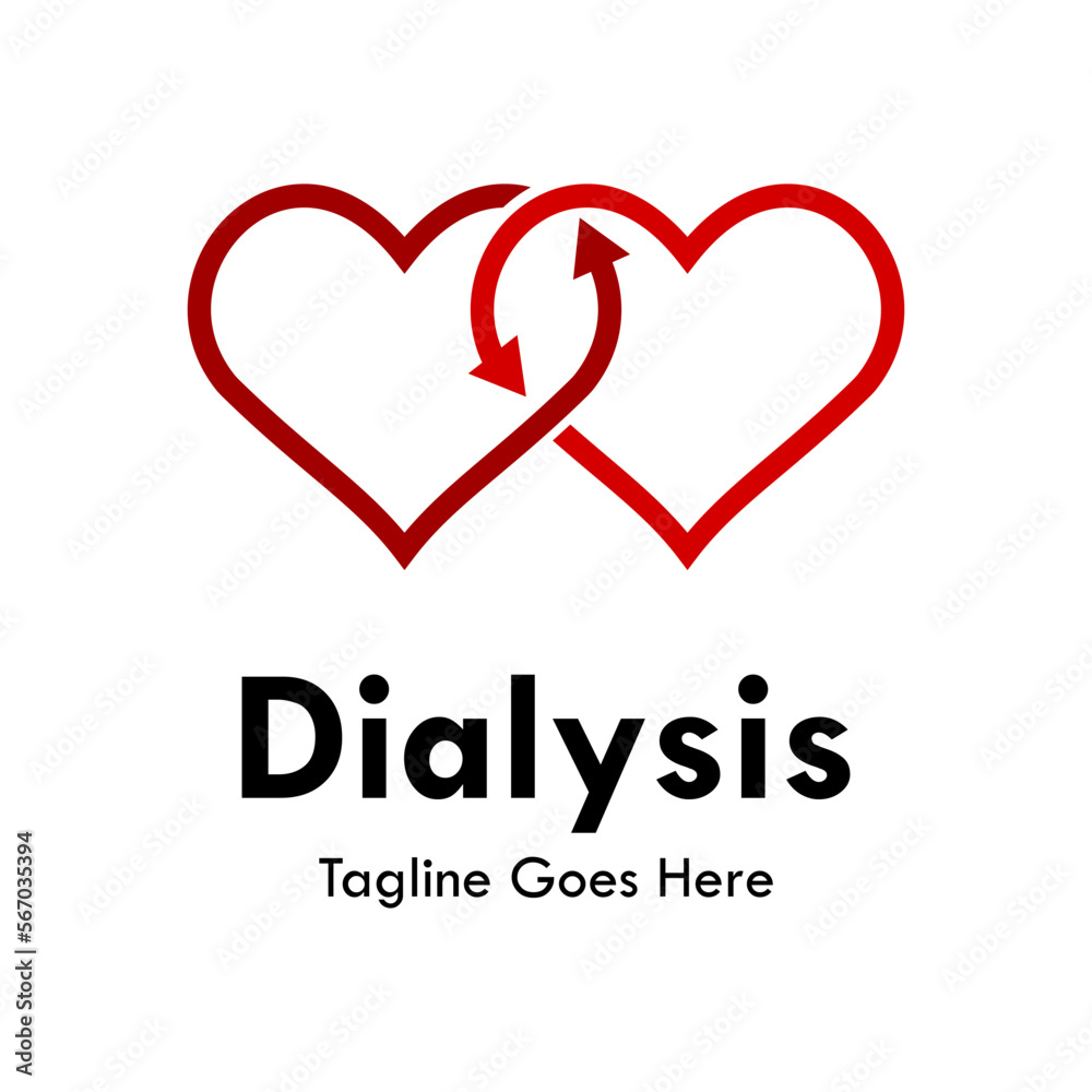 Dialysis design logo template illustration Dialysis design logo template illustration