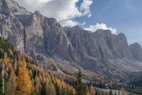 Dolomites landscape, Gardena valley, Italy