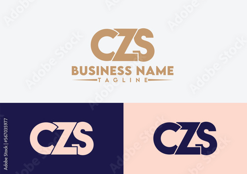 Letter CZS logo design vector template, CZS logo photo