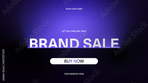 Linear gradient effect banner