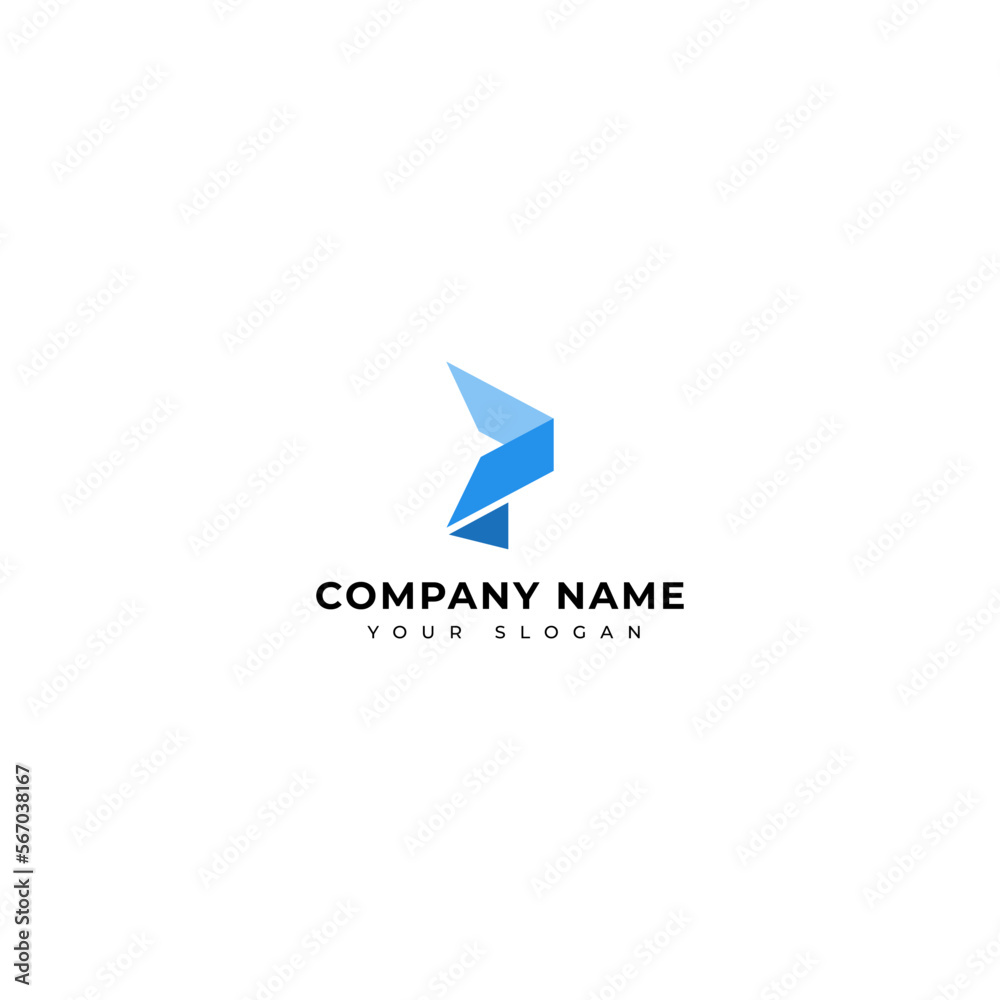 Modern letter P logo vector design template Modern letter P logo vector design template