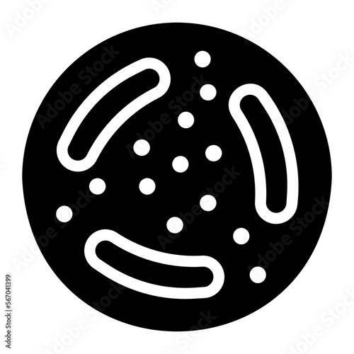 bacteria glyph icon
