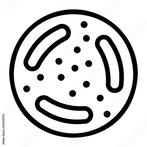 bacteria line icon