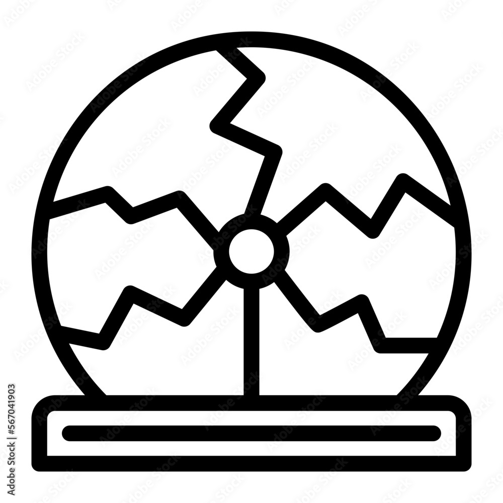 tesla ball line icon