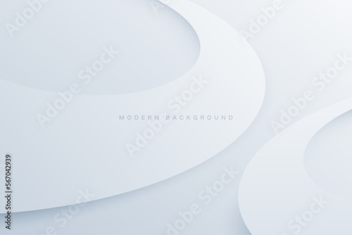abstract background of modern realistic gray semicircle paper cut shapes