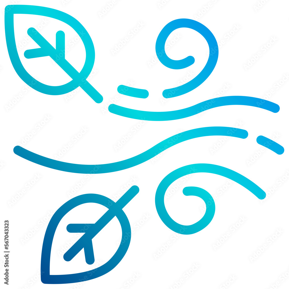Wind line icon Wind line icon