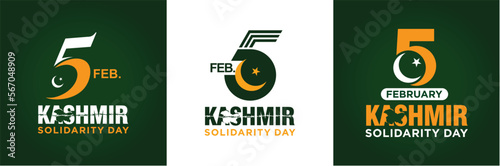 Kashmir Solidarity Day. 5th February. Vector Illustration. 