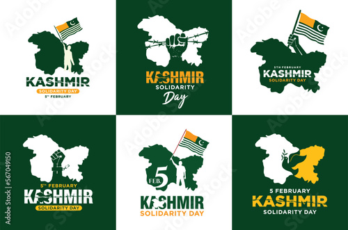 Kashmir Solidarity Day. 5th February. Vector Illustration. 