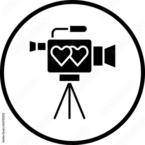 video camera icon style