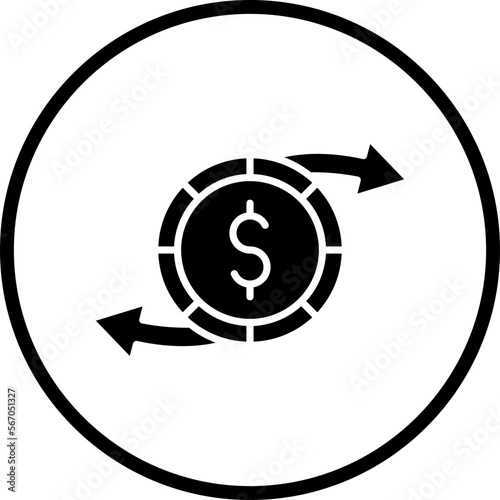 Money Transfer Icon Style