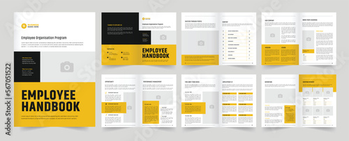 Hr Employee Handbook Layout Employee Handbook Design photo
