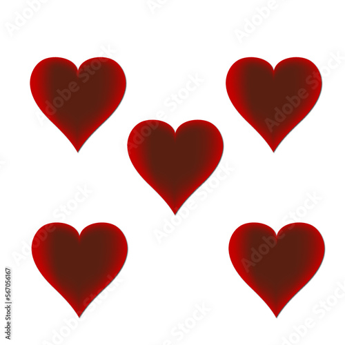 red heart background - valentine's day