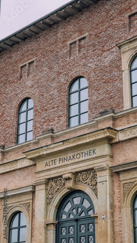 facade of an museum in munich - alte Pinakothek photo