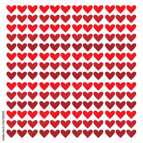 Pattern de Corazones Rojos