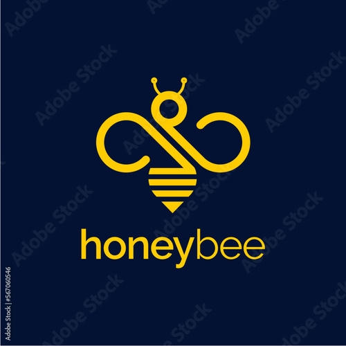 letter b for bee vector 