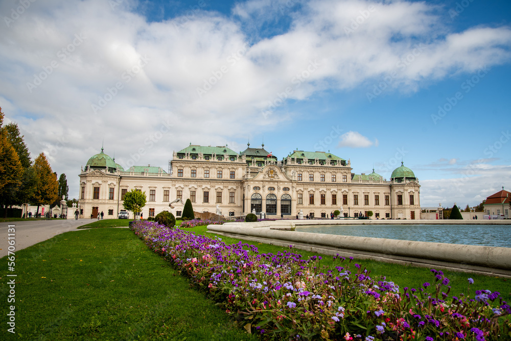 Fototapeta premium The Belvedere is a historic building complex in Vienna, Austria