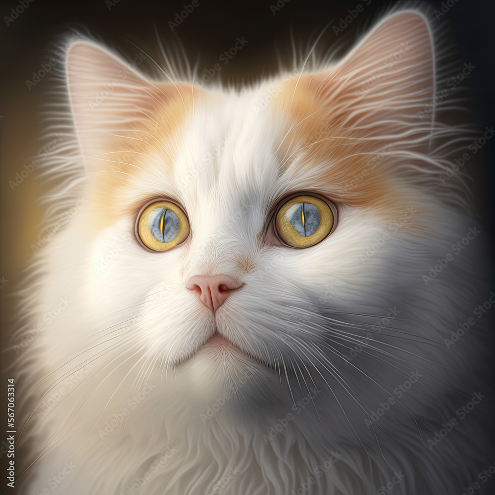 Angora cat, AI Generative