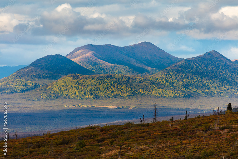 Mountain landscape in the Brooks Range, Alaska USA