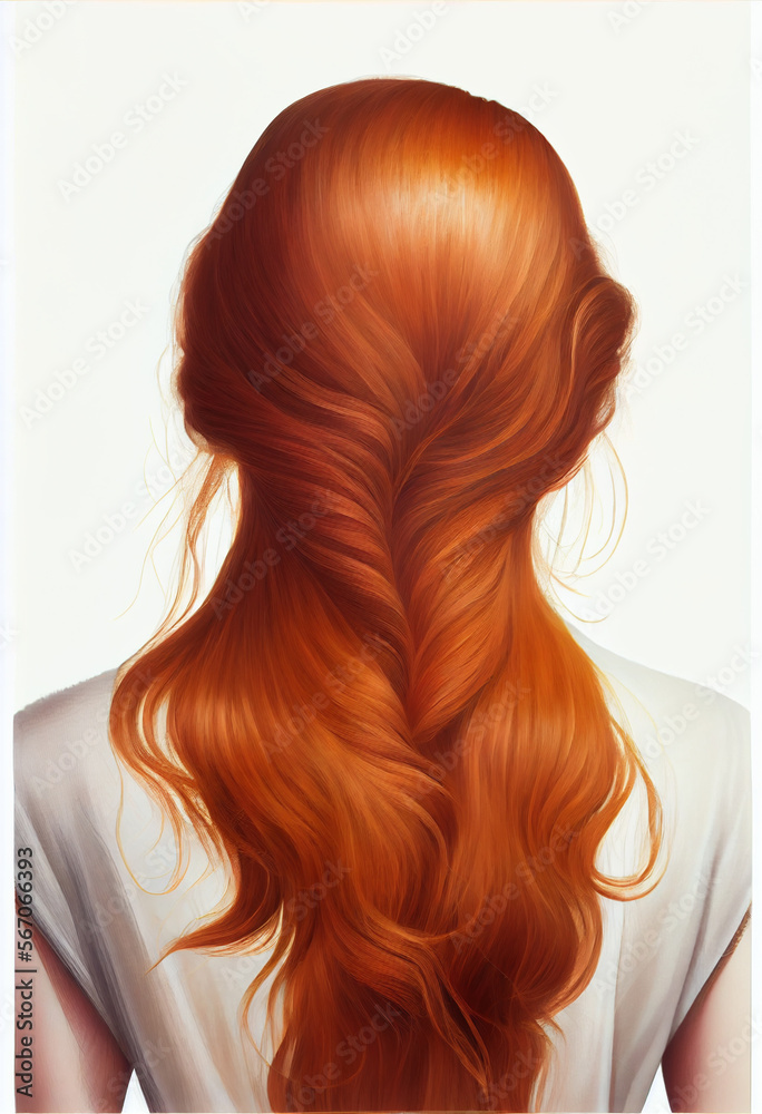 Beautiful woman hairstyle, back view. Beautiful woman hairstyle, back view.