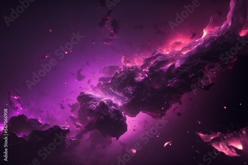 Bright Abstract Lila background illustration - Vector geometric shape - can be used as texture, background or wallpaper - Purple 3d elements - Generative AI.