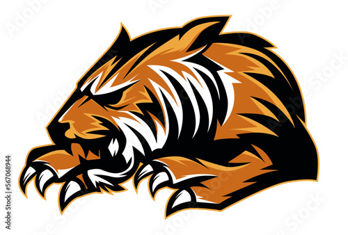 Fototapeta Naklejka Na Ścianę i Meble -  Logo Tiger e-sport