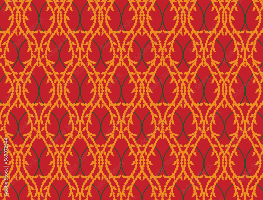 Turkish decorative seamless pattern. Vintage Islamic colorful motif illustration in modern theme. Traditional folk artwork. Rococo wall. Exotic motif design hand drawn art, Mughal vector background