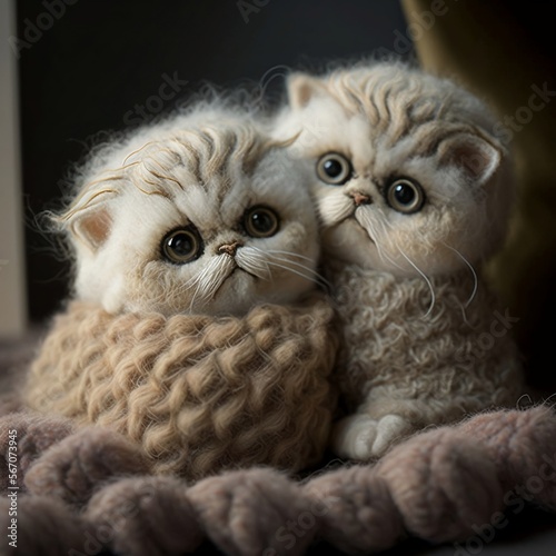 gatti di lana photo