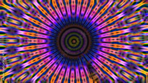 Colorful dark mandala abstract background