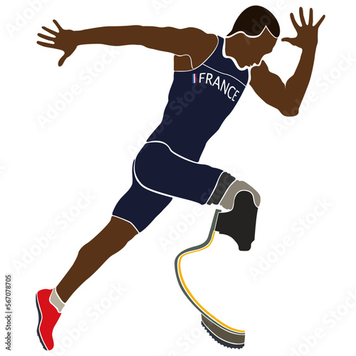 explosive brazilian runner athlete disabled amputee