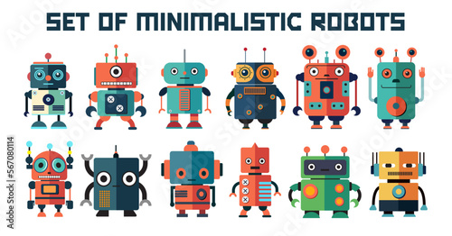 set of minimalistic robots