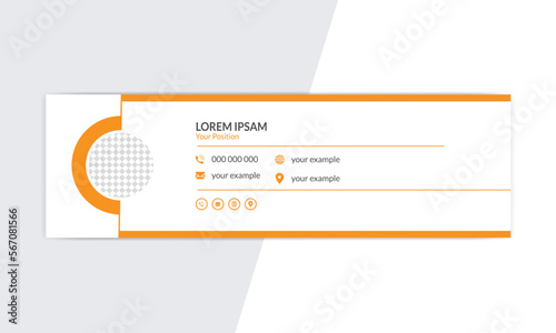 email signature template, signatures, business cards, business email, mail signature. Business email signature with modern and minimal layout.