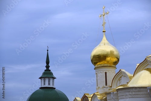 Architecture of Trinity Sergius Lavra, Sergiev Posad, Moscow region, Russia. Popular landmark.