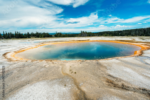Geysers and thermal lakes