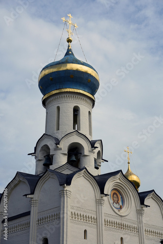 Obraz na płótnie Architecture of Trinity Sergius Lavra, Sergiev Posad, Moscow region, Russia. Popular landmark. w salonie