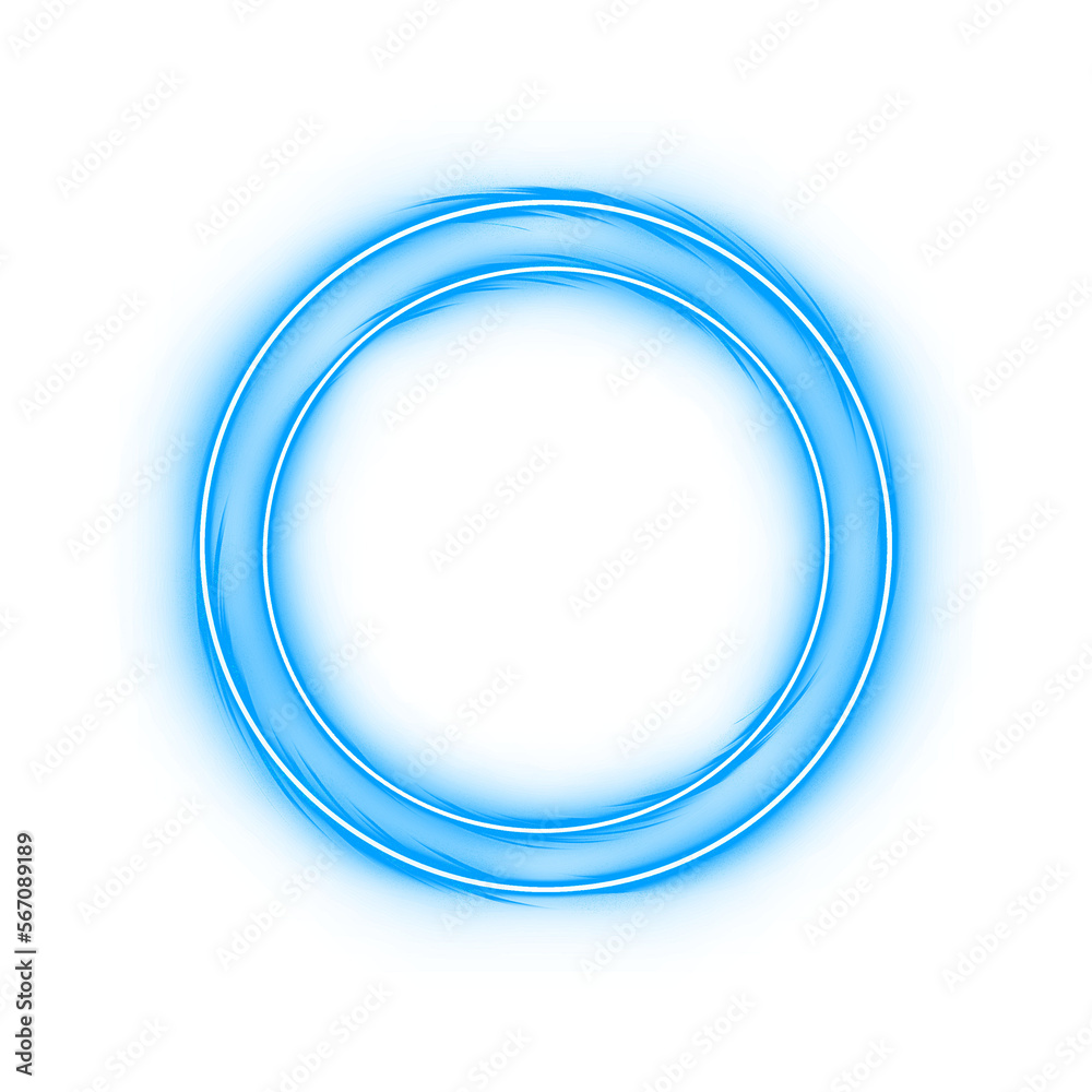 Blue Light Neon Circle Blue Light Neon Circle