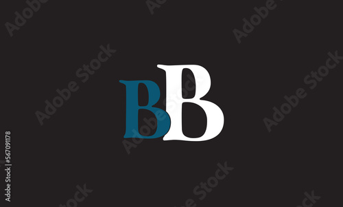 BB, B, Abstract Letters Logo Monogram