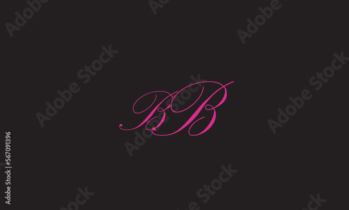 BB, B, Abstract Letters Logo Monogram
