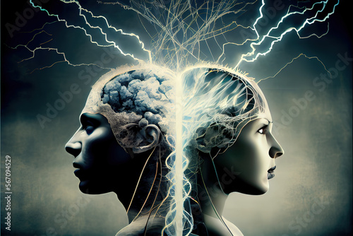Neurological stimulation or telepathy .Generative AI