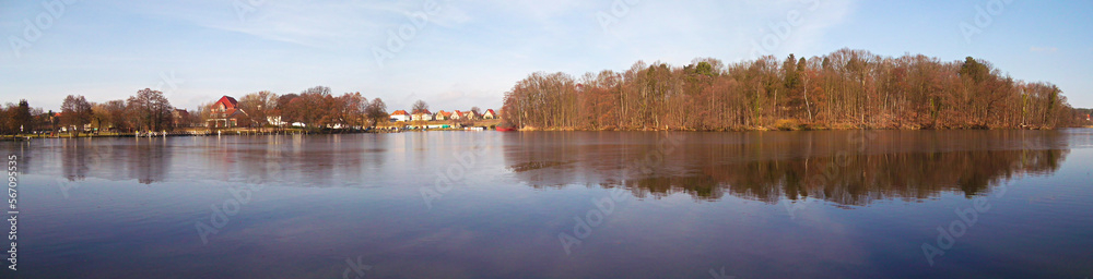 Panorama vom Stadtsee in der Uckermark