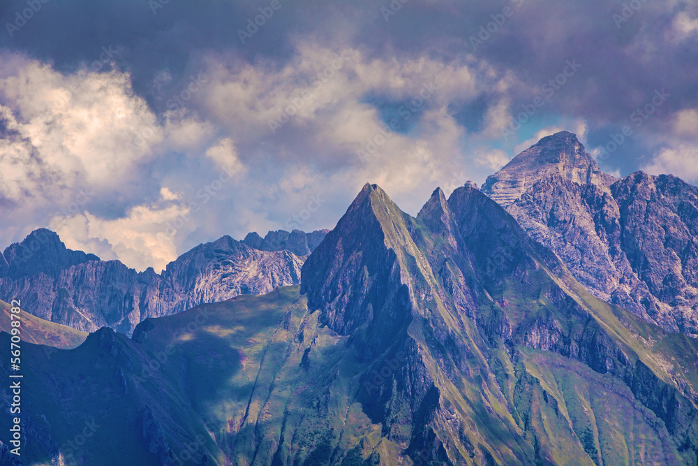 Obraz premium Höfats - Allgäu - Berg - Alpen - hochalpin - malerisch
