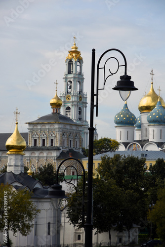 Obraz na płótnie Architecture of Trinity Sergius Lavra, Sergiev Posad, Moscow region, Russia. Popular landmark. w salonie