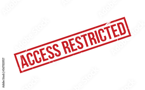 Access restricted Rubber Stamp Seal Vector