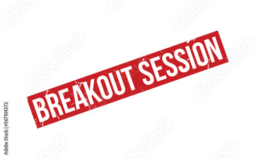 Breakout session Rubber Stamp Seal Vector