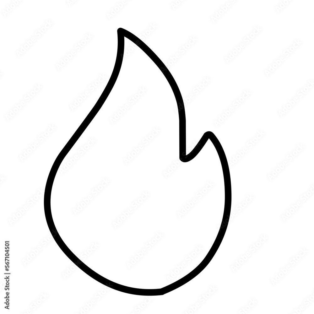 Icon Fire, Flame icon line, fire icon line. Illustration of fire Icon Fire, Flame icon line, fire icon line. Illustration of fire