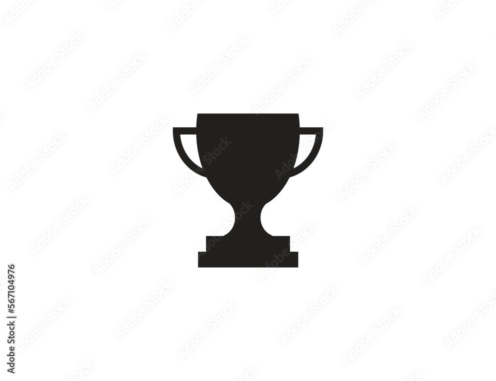 Winner cup, prize icon. Vector illustration.