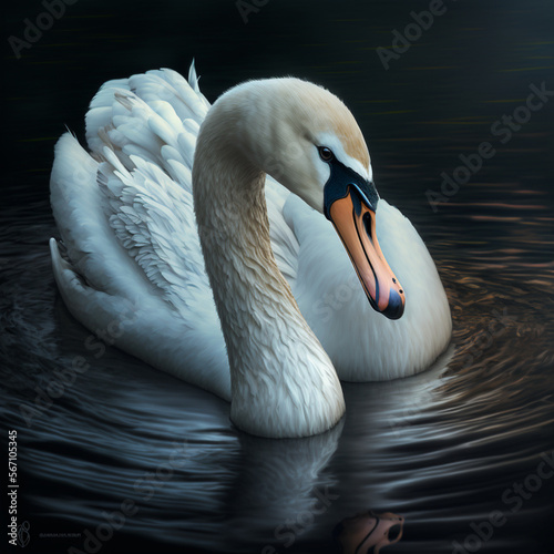 Fototapeta Naklejka Na Ścianę i Meble -  swan on the lake