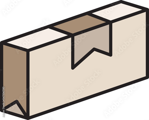 packaging box icon illustration