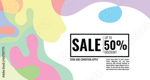 Colorful abstract geometric and fluid banner template for marketing promotion material. Giveaway, cash back, gift card, and member card bonus design template.